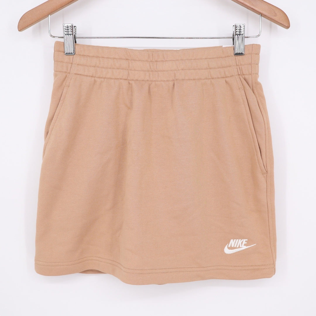 Nike Kids Girls Tan French Terry Sportswear Skirt Size Large NWT