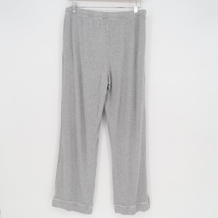 State of Day Intimates Mens Medium Gray Ribbed Modal Wide Leg Pajama Pants