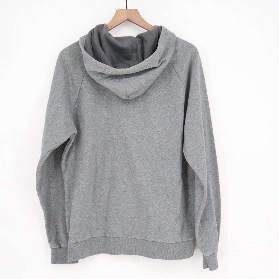 Under Armour Rival Coldgear Hoodie Mens Large Heather Gray Fleece Raglan Sleeve