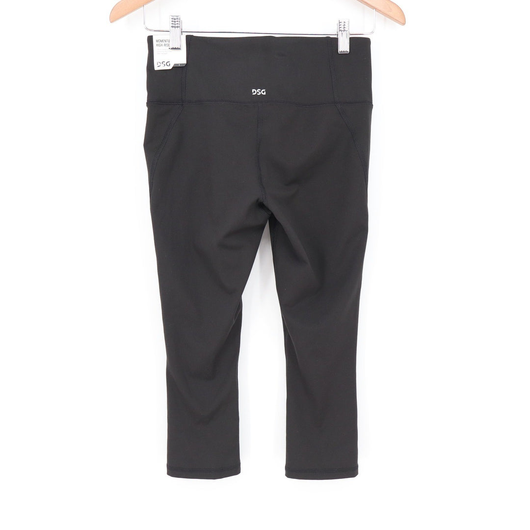 DSG Womens Momentum Capri High Rise Leggings Pure Black Size S NWT