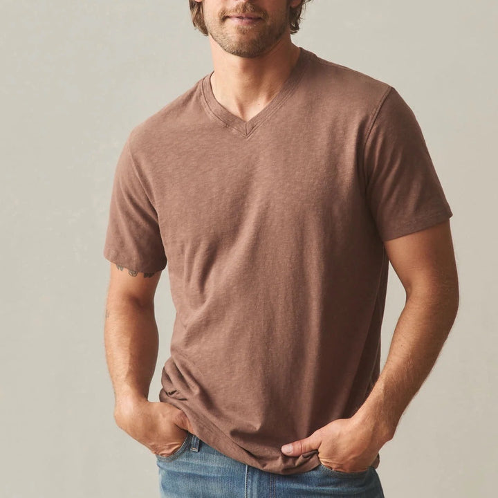 American Giant Men's Premium Slub V-Neck Tee Size 2XL Made In USA