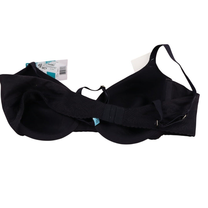 Vanity Fair Effortless T-Shirt Bra Womens 42C Black Stretch Padded Underwire