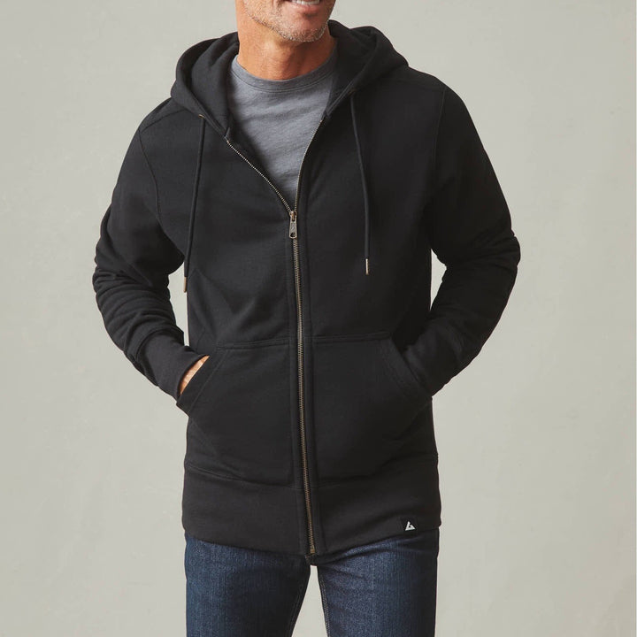 American Giant Black USA Graphic Zip Up Hoodie Sweatshirt Mens Size L