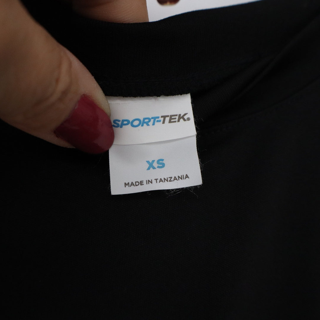 Sport-Tek Mens XS Black Tempo Graphic Performance T-Shirt Short Sleeve Athletic