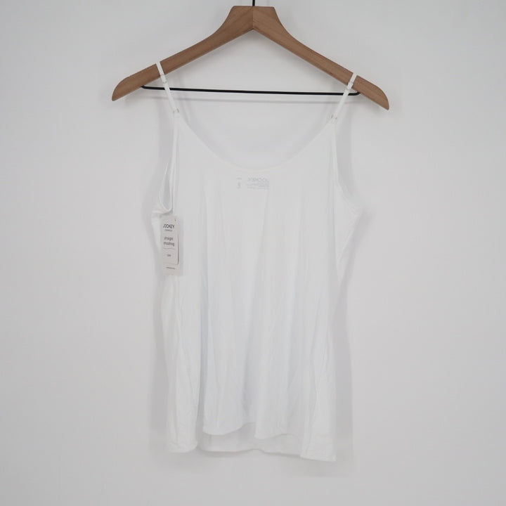 Jockey Luxe Camisole Womens Large White Ultralight Smoothing Adjustable Straps