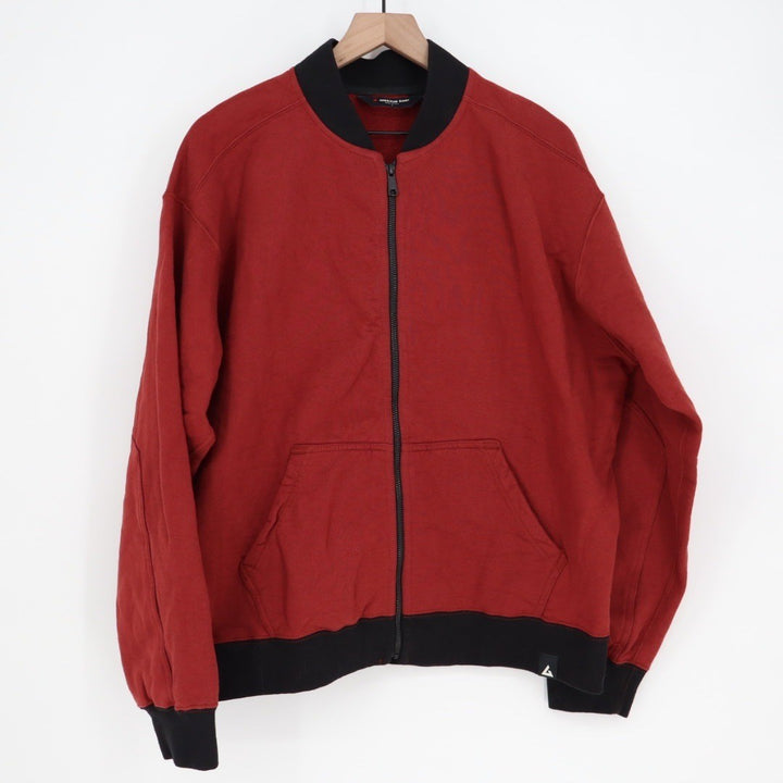 American Giant Men's Fleece Bomber Jacket Size L Made in USA