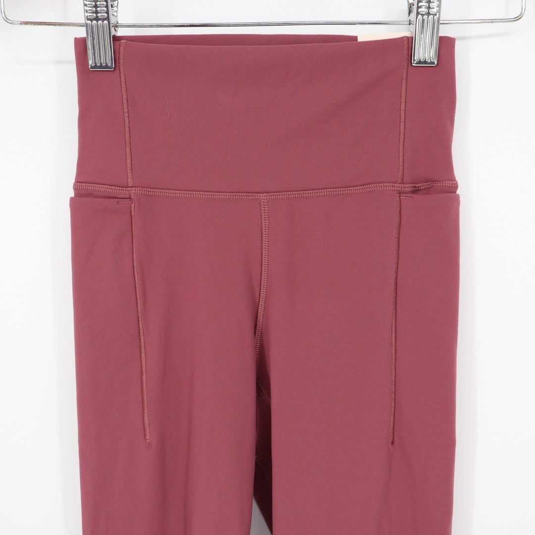 Calia Inspire HR 7/8 Legging Mauveberry Pink Purple XS High Rise Pockets