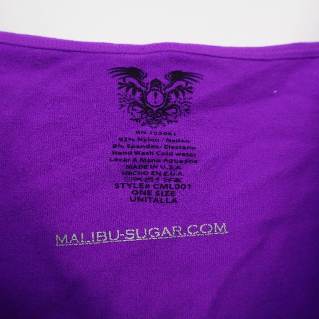 Malibu Sugar Purple Spaghetti Strap Cami Tank Top ML001 One Size
