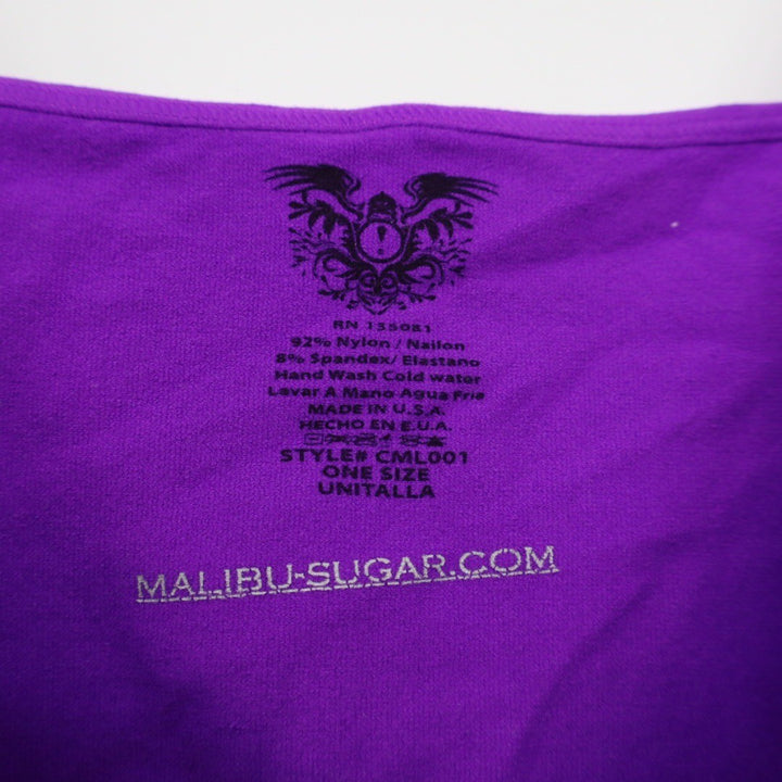 Malibu Sugar Purple Spaghetti Strap Cami Tank Top ML001 One Size