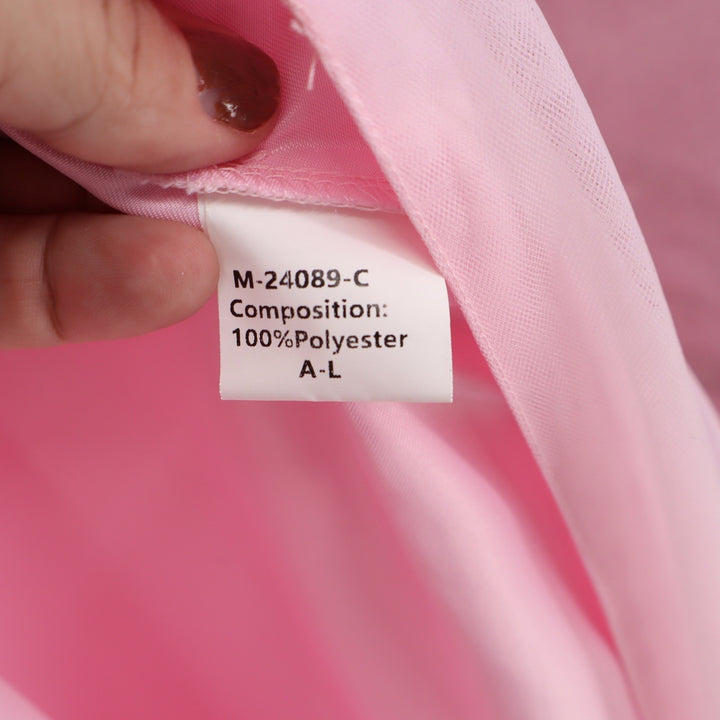 VIPGIRL Pink Sequin Tulle One Shoulder Formal Gown XL