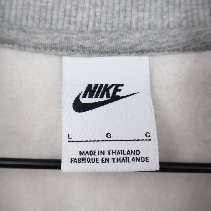 Nike USA Hockey Phoenix Crop Quarter Zip Sweatshirt Heather Grey Large