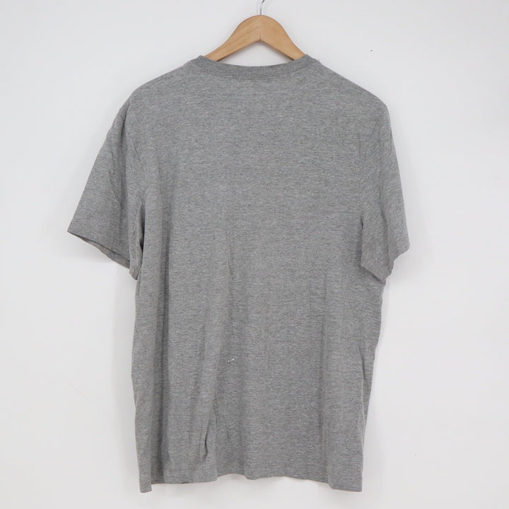 Nike Sportswear Mens Graphic T-Shirt Gray White Swoosh Logo Size Large