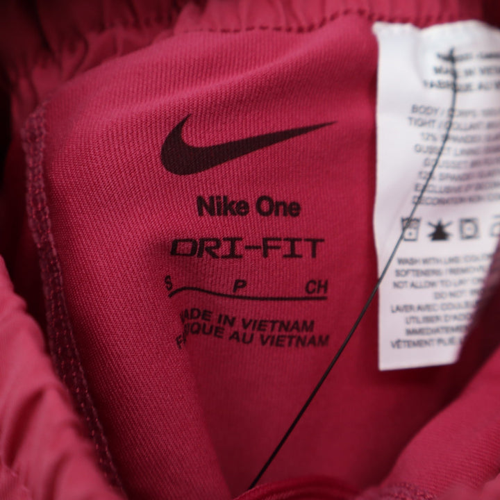Nike One Dri-FIT Womens Small Dark Pink Loose Fit Running Athletic Shorts