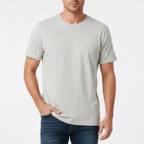 American Eagle Outfitters T-Shirt Mens Medium Gray Cotton Crew Neck Short Sleeve