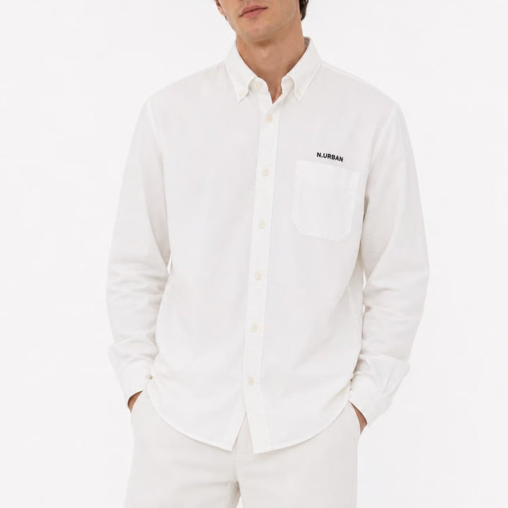 J.Crew Secret Wash Shirt Mens White Classic Fit 100s 2-Ply Cotton