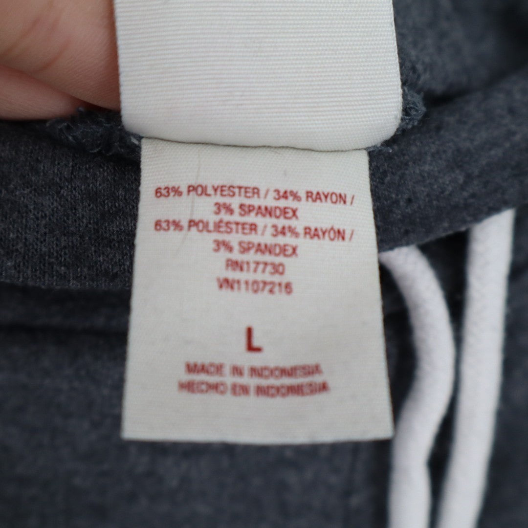 Mossimo Supply Co. Joggers Womens Large Heather Gray Stretch Drawstring Waist