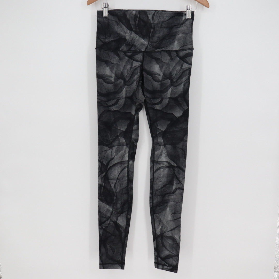 Lululemon Align Pants Abstract Smoke Print High Rise Leggings Size Unknown