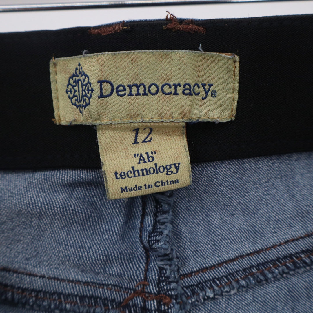 Democracy Absolution Skinny Jeans Womens 12 Medium Wash Blue Stretch