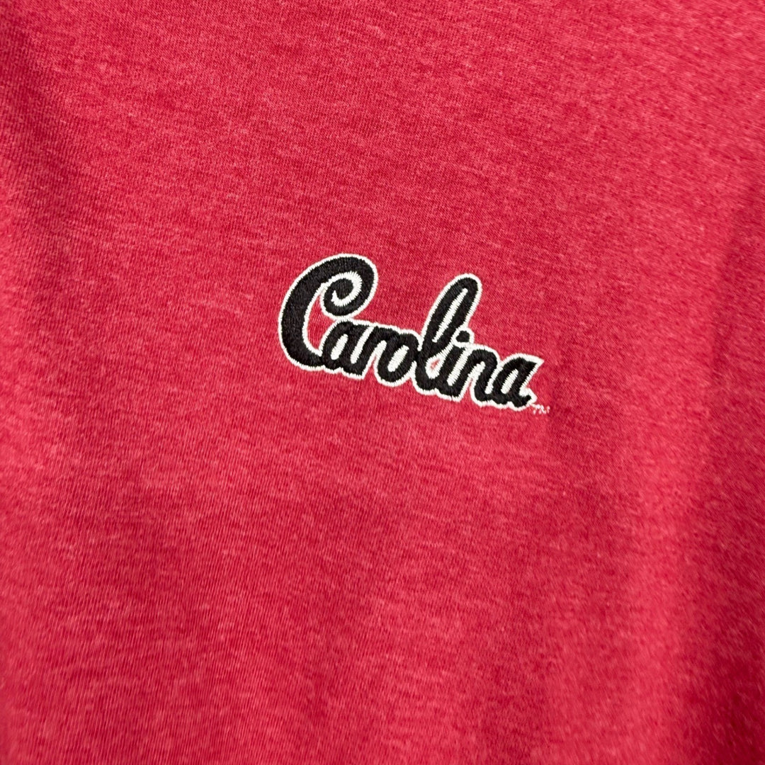 Under Armour Carolina Polo Shirt Men's Medium Loose Fit Red Short Sleeve Golf