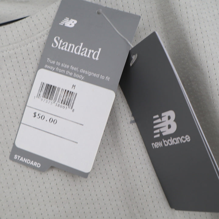 New Balance Mens Standard Performance Mesh Running Tee Grey Size M