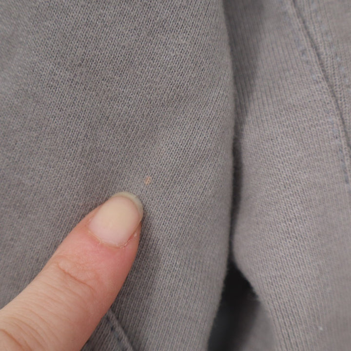 American Giant Hoodie Mens Small Beige Cotton Kangaroo Pockets Thumb Hole Sleeve