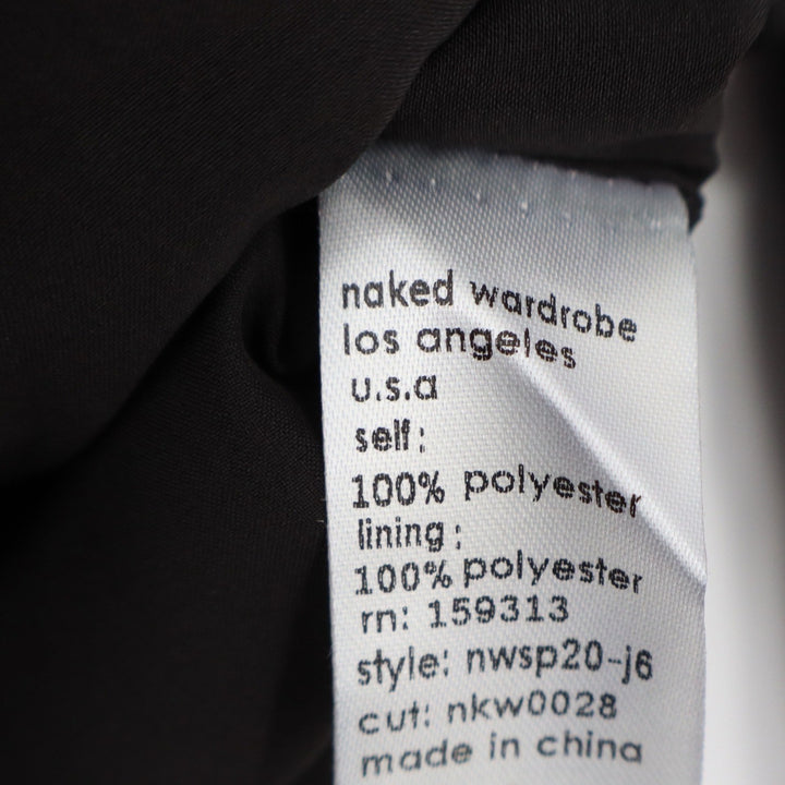 Naked Wardrobe Black Corset Garter Cropped Blazer Jacket Size L