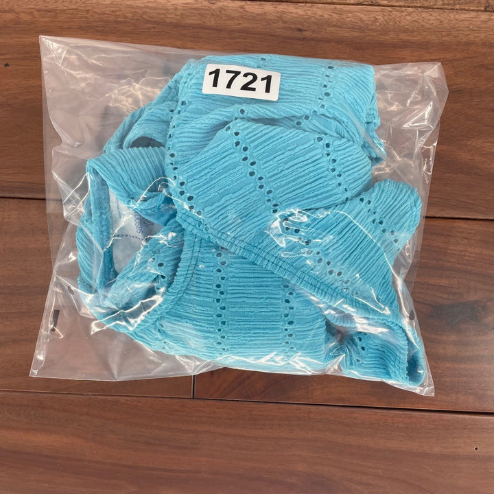 Lulus Airlie Bright Blue Eyelet O-Ring One-Piece Swimsuit Size M
