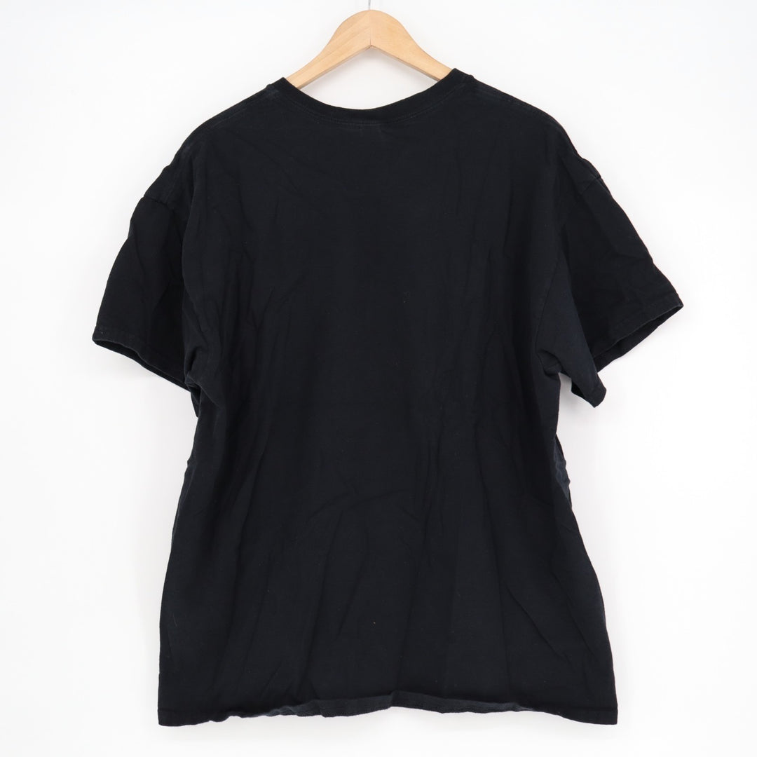 Gildan Activewear T Shirt Mens XL Black Cotton Crew neck Short Sleeve Pullover
