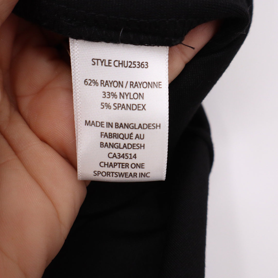 C by one Pants Women's Medium Black Wide Leg Cropped Stretch Excellent