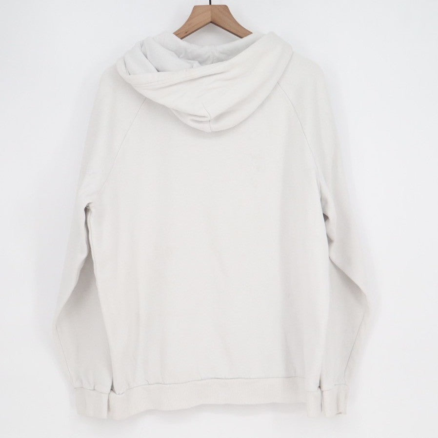 Under Armour Rival Coldgear Hoodie Mens Large White Cotton Fleece Raglan Sleeve