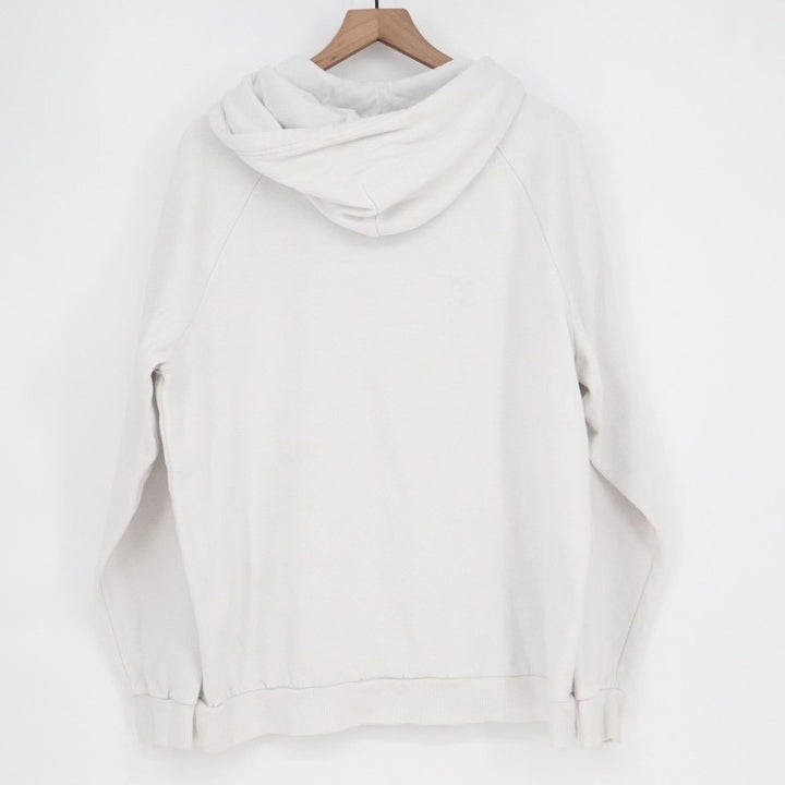 Under Armour Rival Coldgear Hoodie Mens Large White Cotton Fleece Raglan Sleeve
