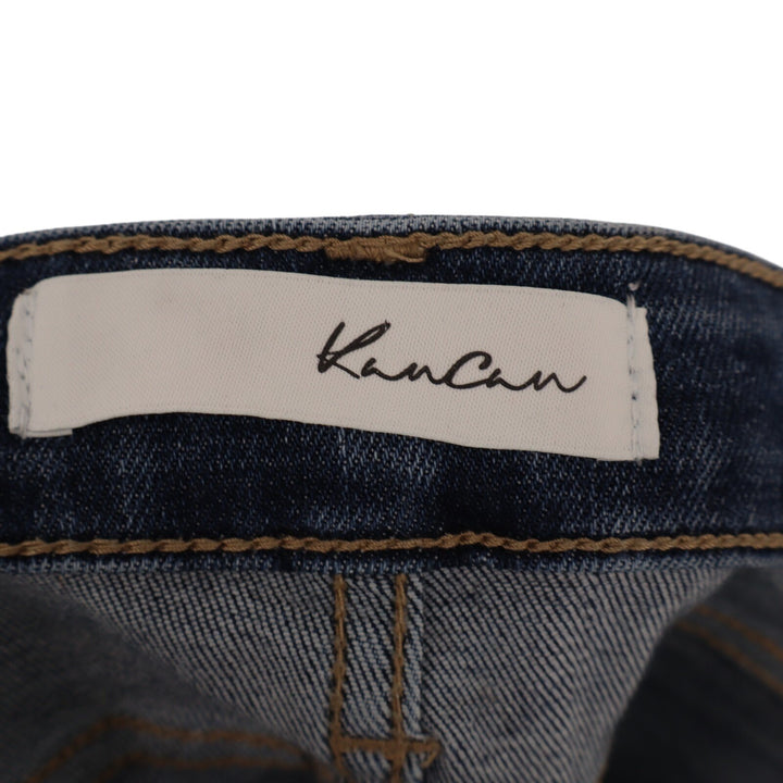 KanCan Mid Rise Flared Jeans Womens 9/28 Blue Medium Wash Denim Cotton Stretch