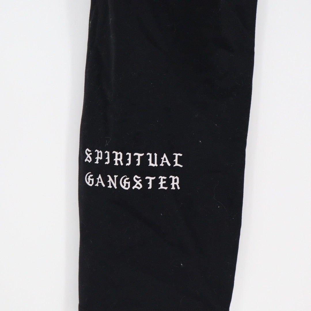 Spiritual Gangster Leggings Black Cropped Athletic Yoga Pants Size L