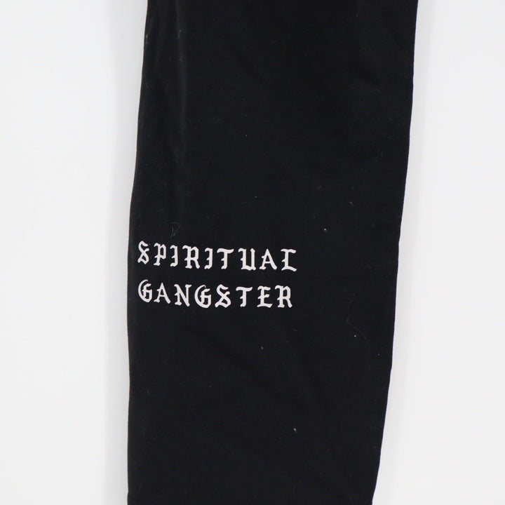 Spiritual Gangster Leggings Black Cropped Athletic Yoga Pants Size L