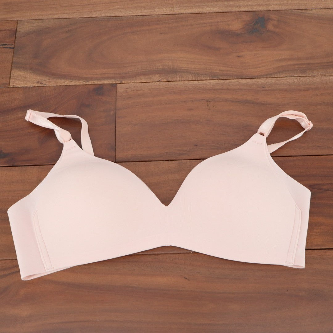 Warners No Side Effects Seamless Underwire Lightly Lined T Shirt Bra 34B Pink