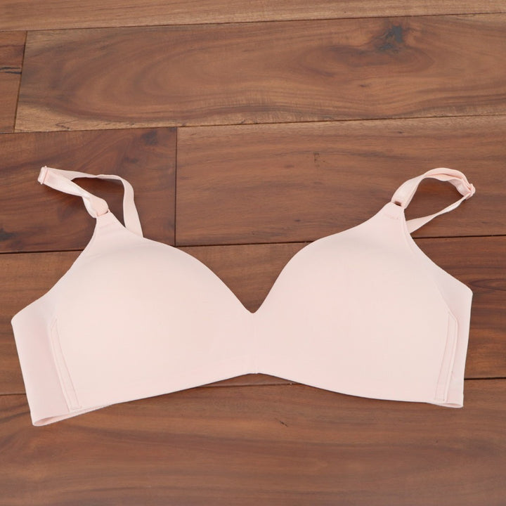 Warners No Side Effects Seamless Underwire Lightly Lined T Shirt Bra 34B Pink
