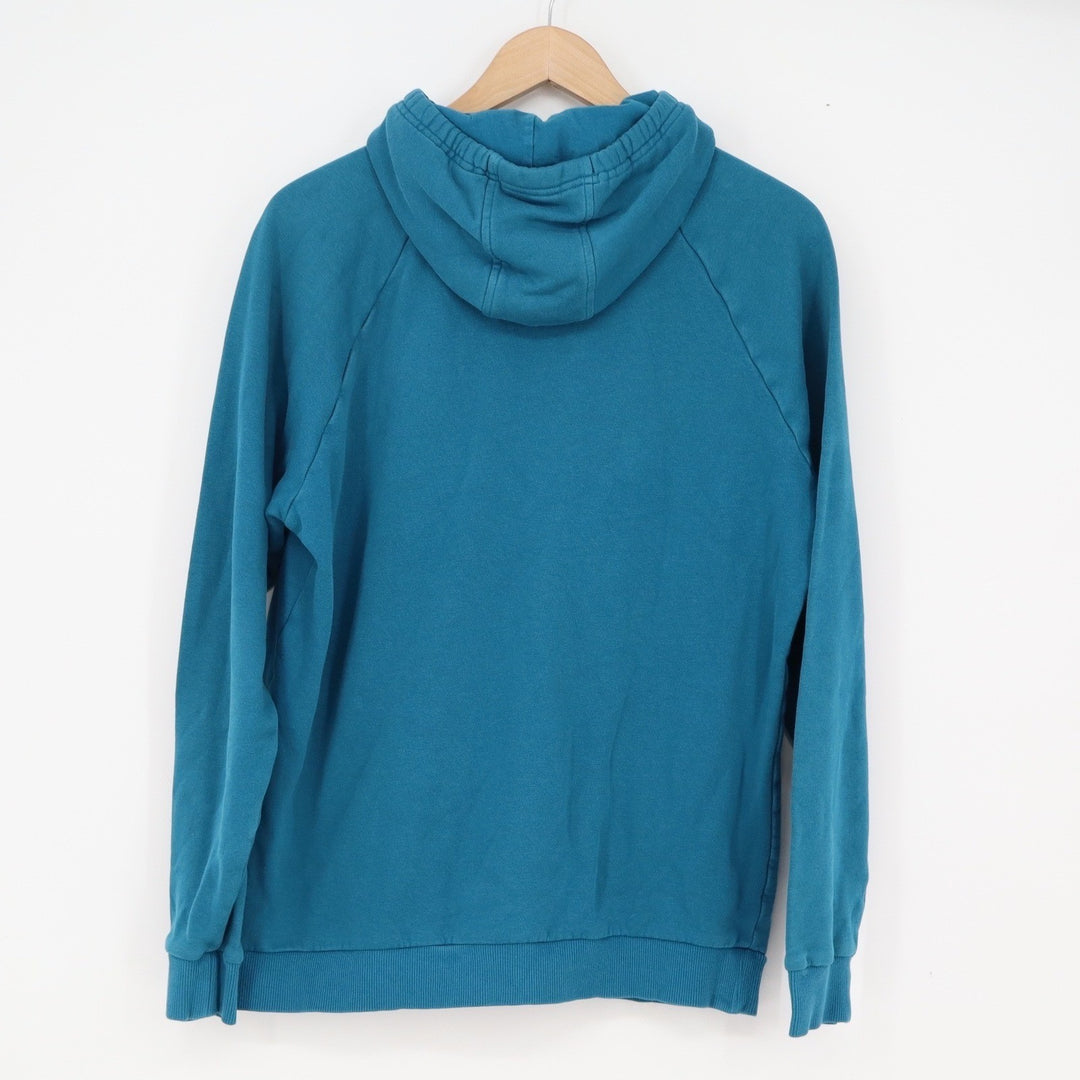 Under Armour Mens Rival Fleece Hoodie Teal Blue Graphic Logo Pullover