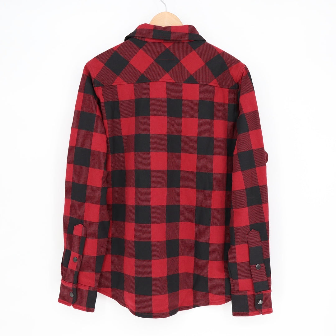 American Giant Redwood Overshirt Unisex Large Multi Plaid Cotton Spread Collar