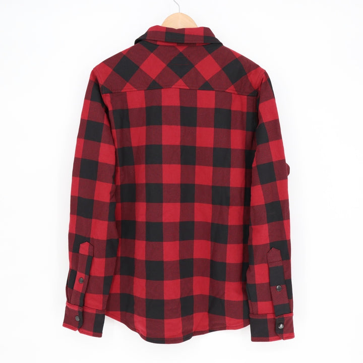 American Giant Redwood Overshirt Unisex Large Multi Plaid Cotton Spread Collar