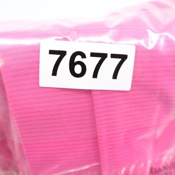 Naked Wardrobe Hot Pink Ribbed Side Slit Pants XL High Waisted Leggings