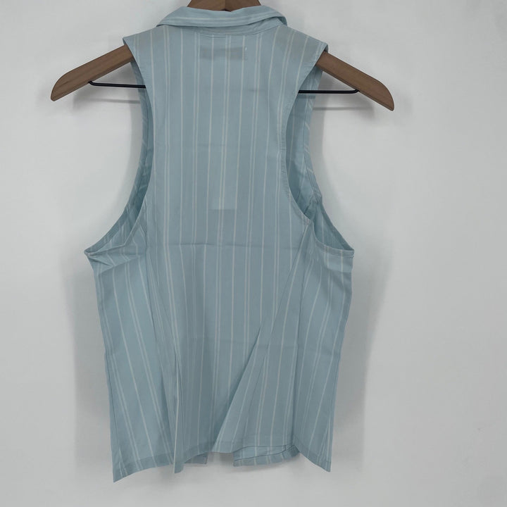 Urban Outfitters Striped Sleeveless Button Front Collar Shirt Top Women's Small