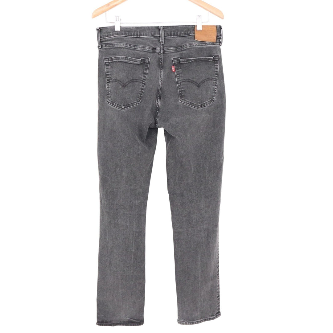 Levi's 514 Straight Fit Jeans Mens 36x34 Gray Denim Cotton Soft Stretch Twill