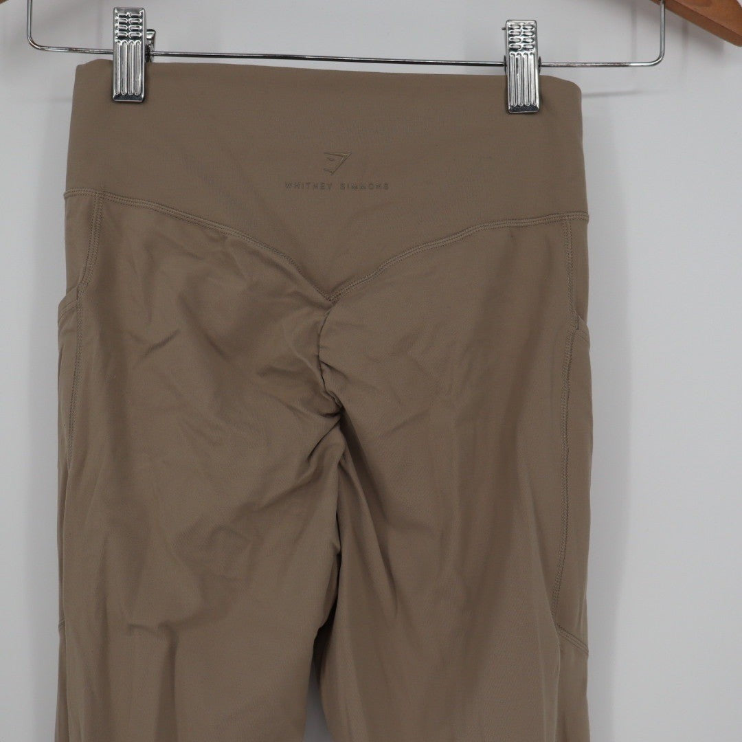 Gymshark Whitney Simmons Seamless High Waisted Leggings Taupe Size S