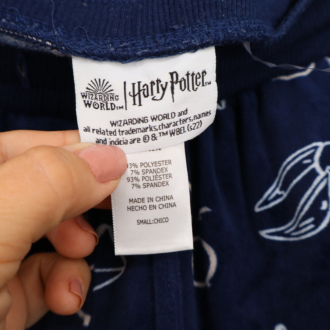 Harry Potter Wizarding World Navy Blue Graphic Pajama Jogger Pants Small