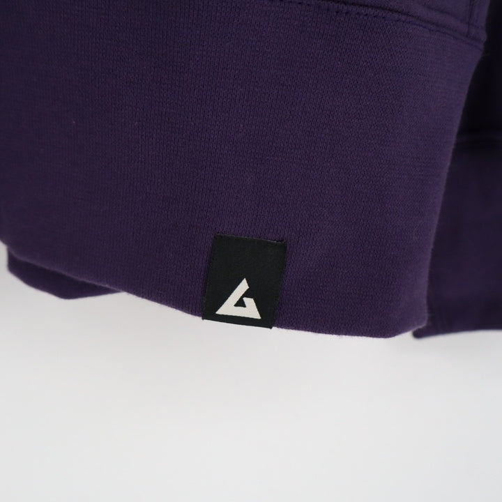 American Giant Hoodie Mens XL Purple Logo Fleece Lined Cotton Classic Full Zip