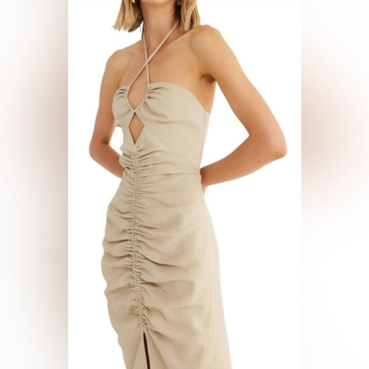 Rumer Estelle Halter Maxi Dress Size M