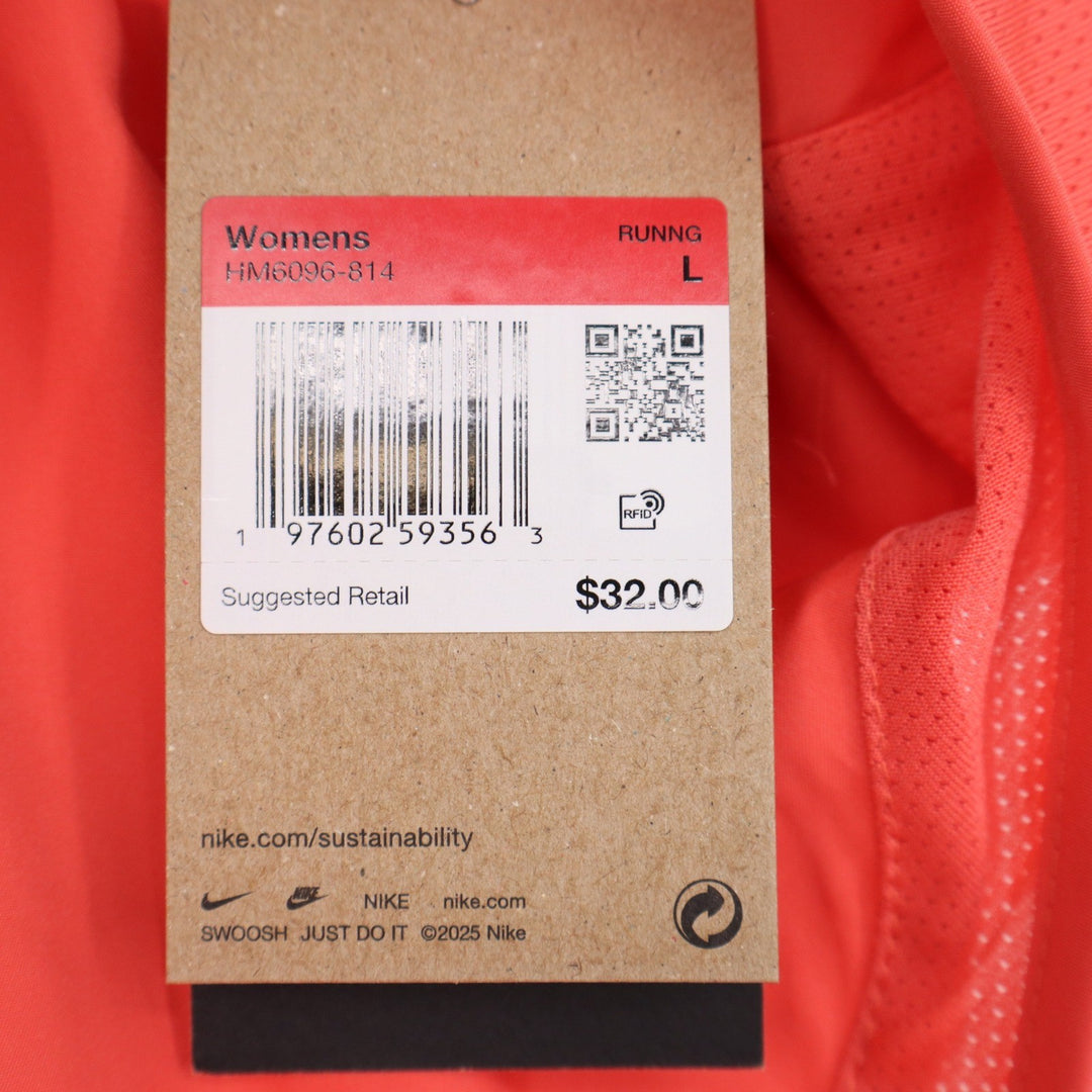 Nike Womens Tempo Dri-FIT Running Shorts Coral Orange Size L