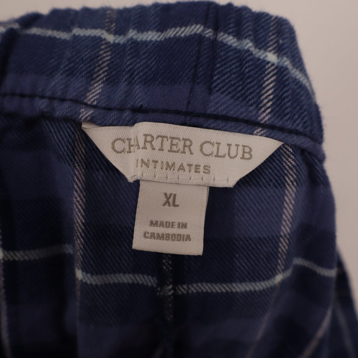 Charter Club Intimates Separates Table Pajama Pants Womens XL Blue Bennet Plaid