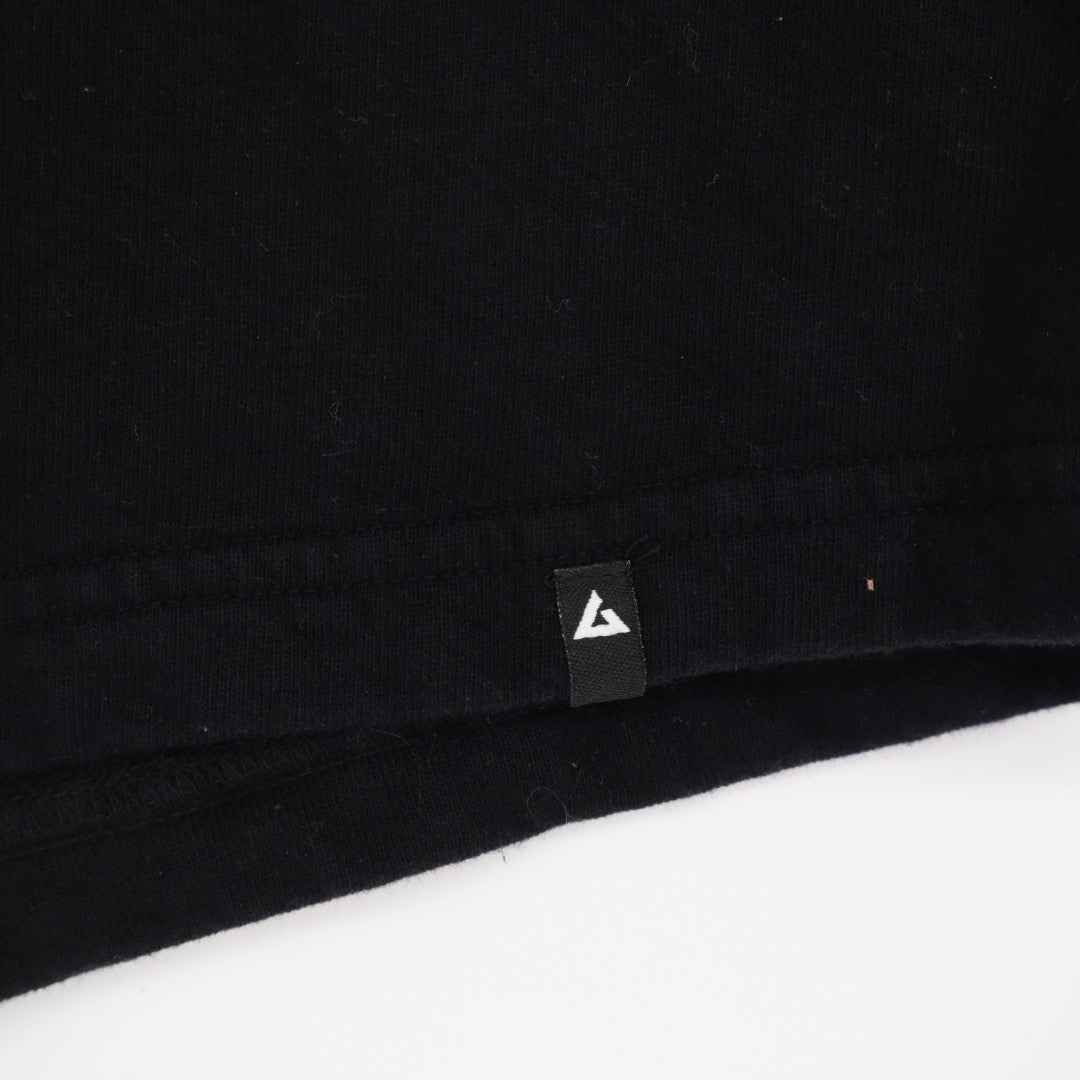 American Giant Sweatshorts Mens Large Black Cotton Logo Slash Pockets Mid Rise