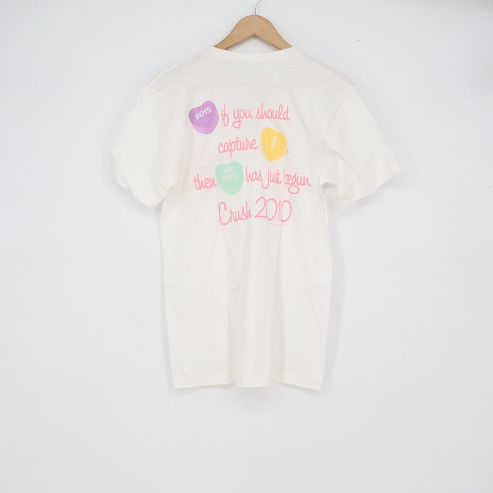 American Apparel Delta Delta Delta Tri Delta Crush 2010 V-Neck T-Shirt White S